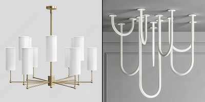 现代吊灯3D模型下载